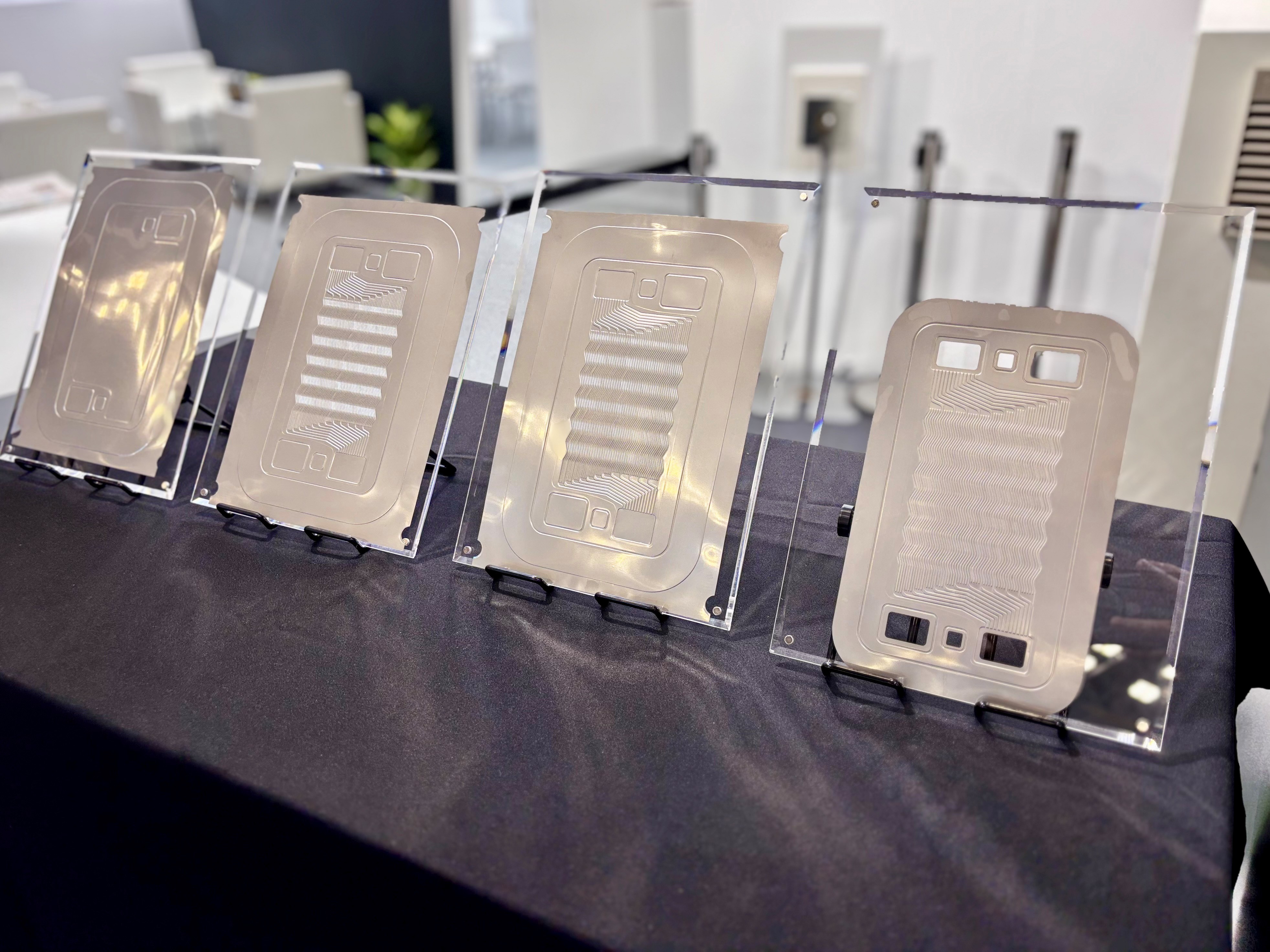 SEYI Showcased Metallic Bipolar Plates at the Show. SEYI Showcased Metallic Bipolar Plates at the Show.